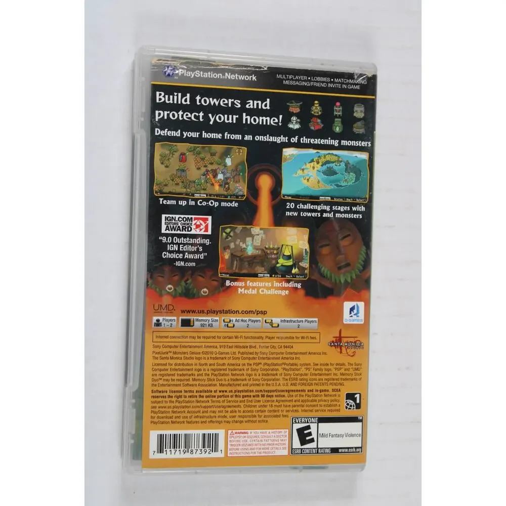 PixelJunk Monsters Deluxe (Sony PSP, 2010) CIB Complete With Manual tested